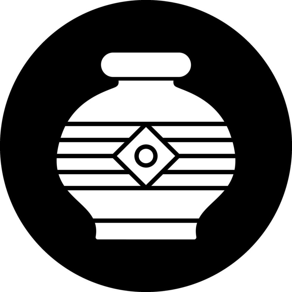 icono de vector de florero