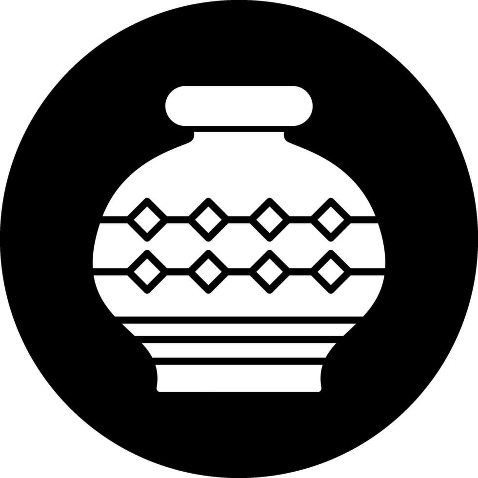 icono de vector de florero