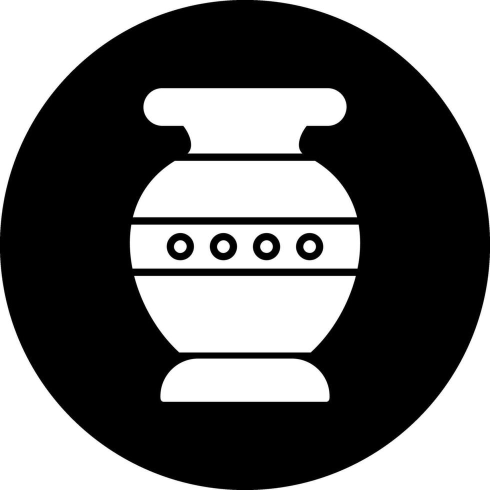 icono de vector de florero