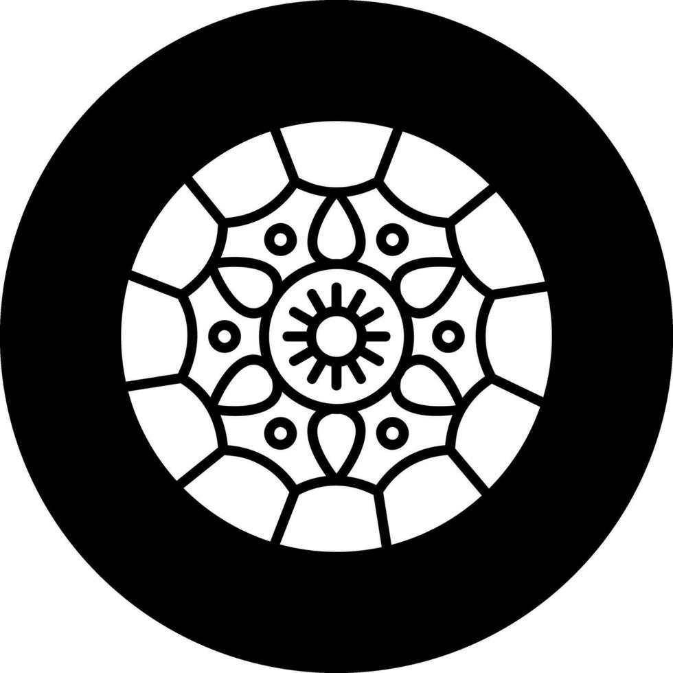 icono de vector de mandala