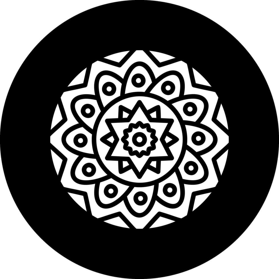 icono de vector de mandala