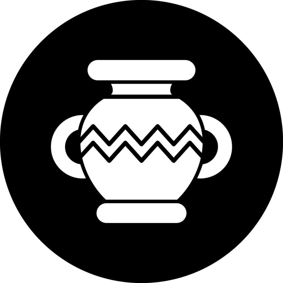 icono de vector de florero