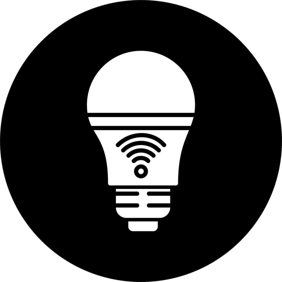 icono de vector de luz inteligente