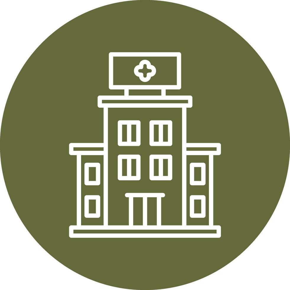 Hospital Building Vector Icon