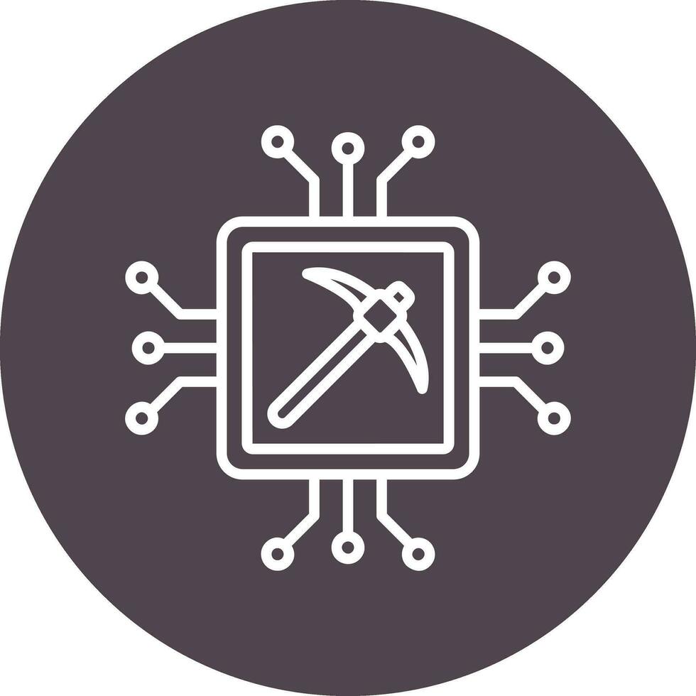 Gpu Mining Vector Icon