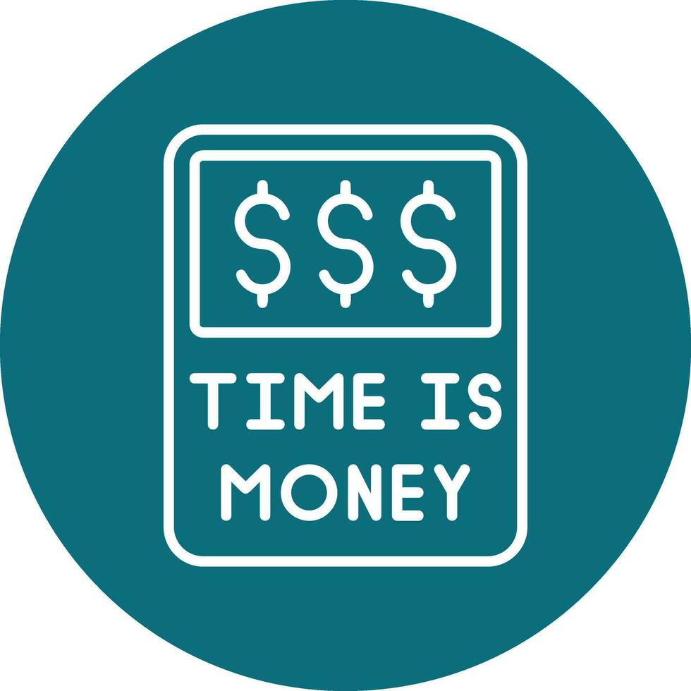 Time Is Money Vector Icon