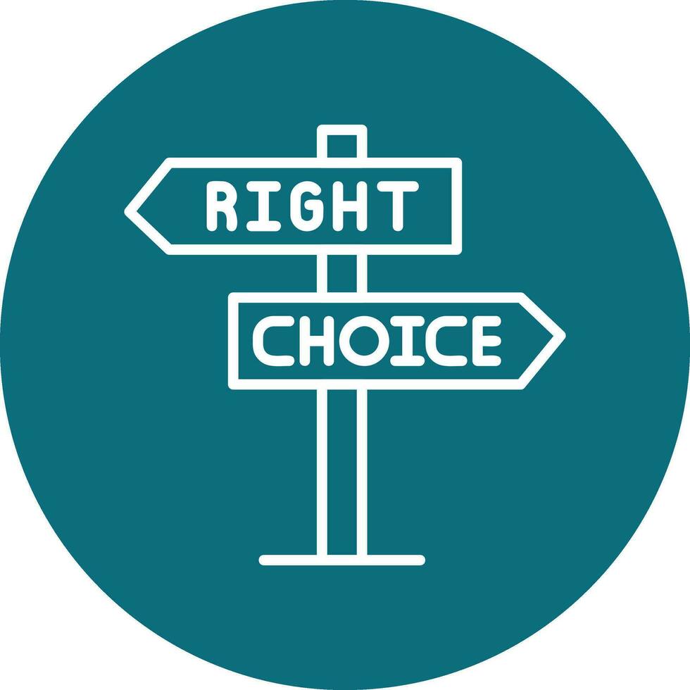 Right Choice Vector Icon