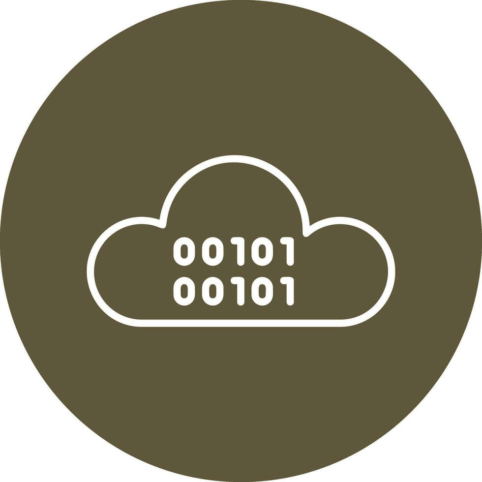 Cloud Coding Vector Icon