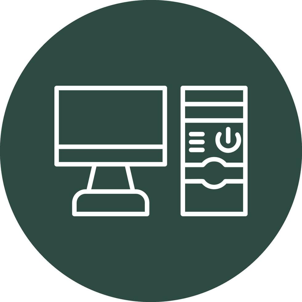 Computer Vector Icon