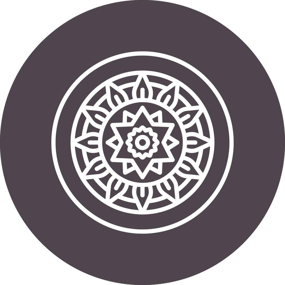 icono de vector de mandala