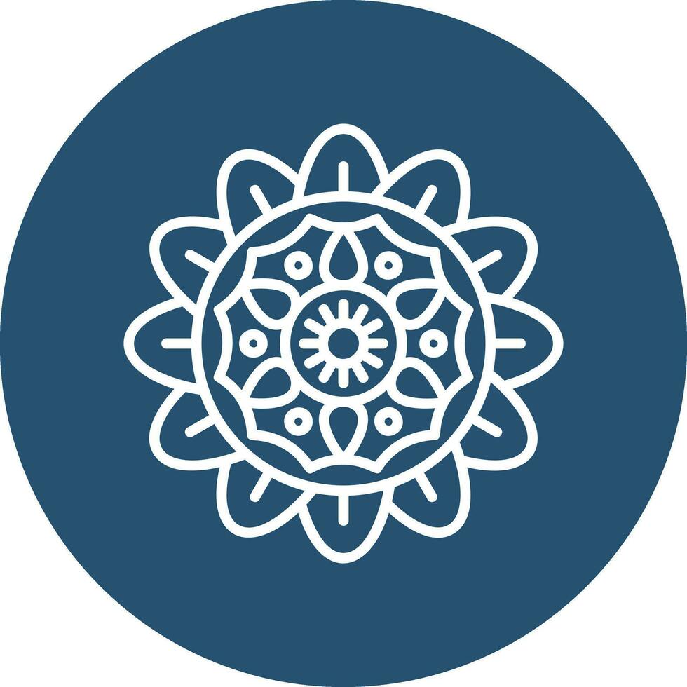 icono de vector de mandala