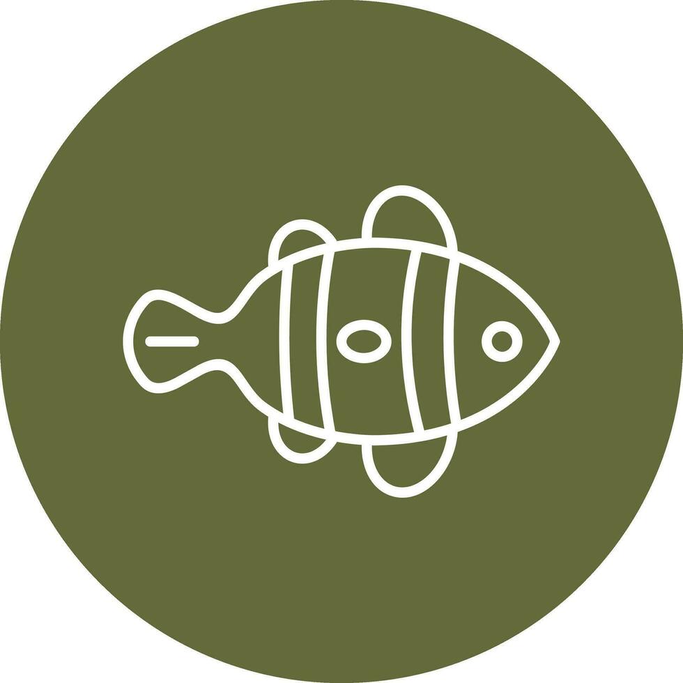 Clown Fish Vector Icon