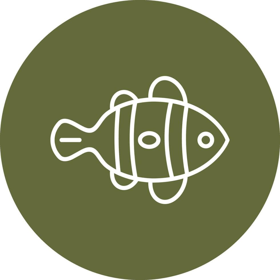 Clown Fish Vector Icon