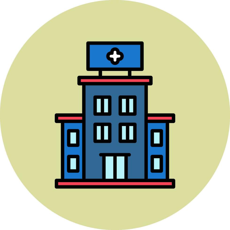 Hospital Building Vector Icon
