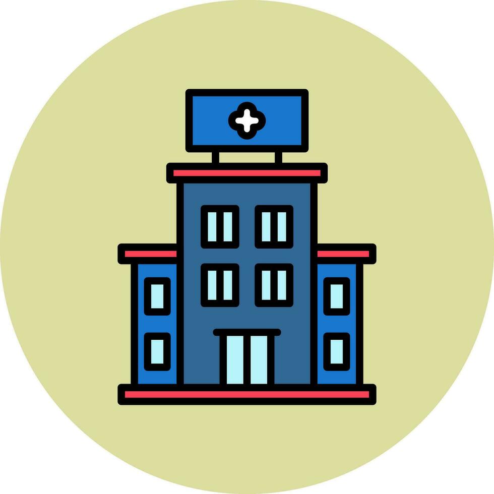 Hospital Building Vector Icon