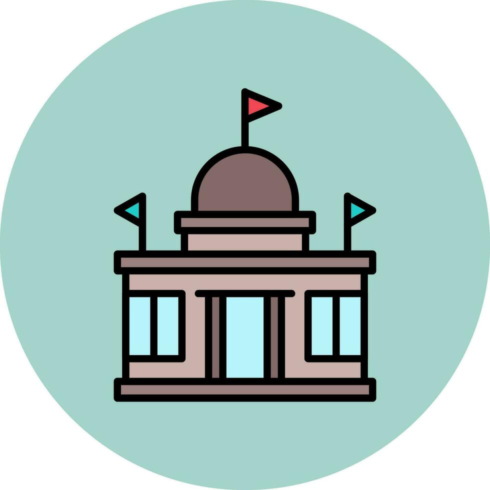 Embassy Vector Icon