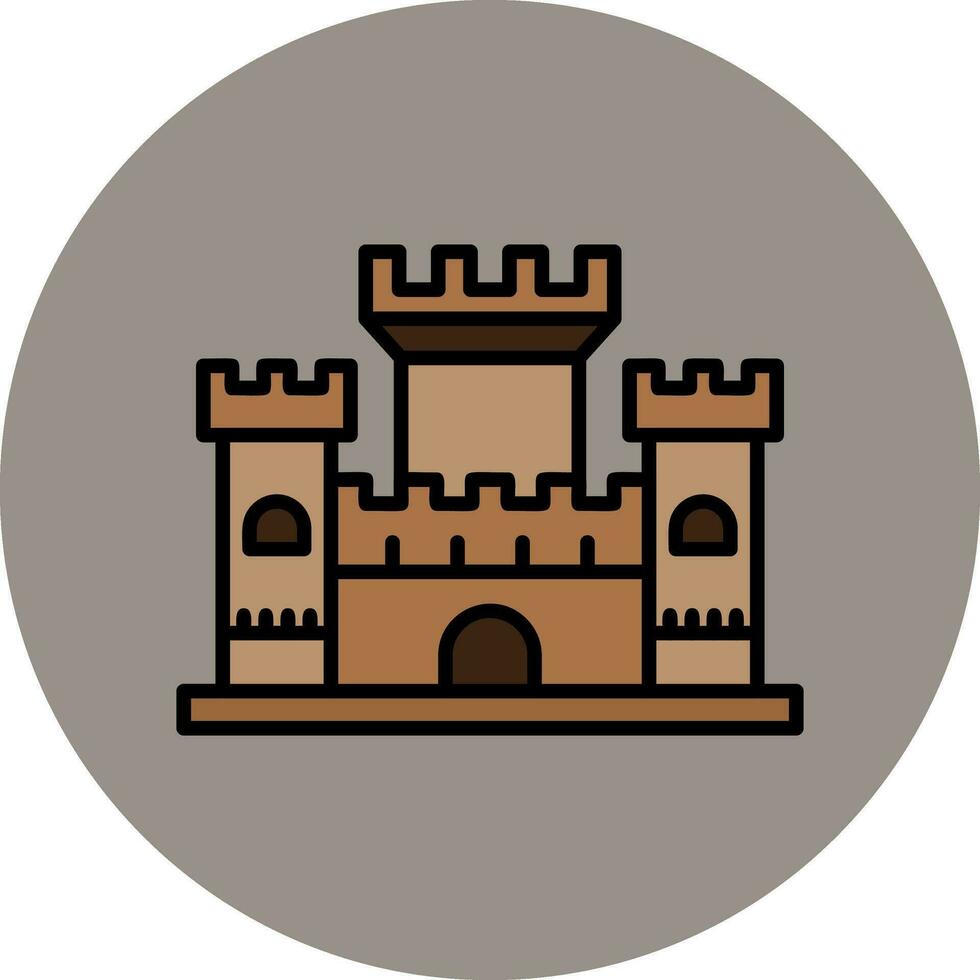 icono de vector de castillo