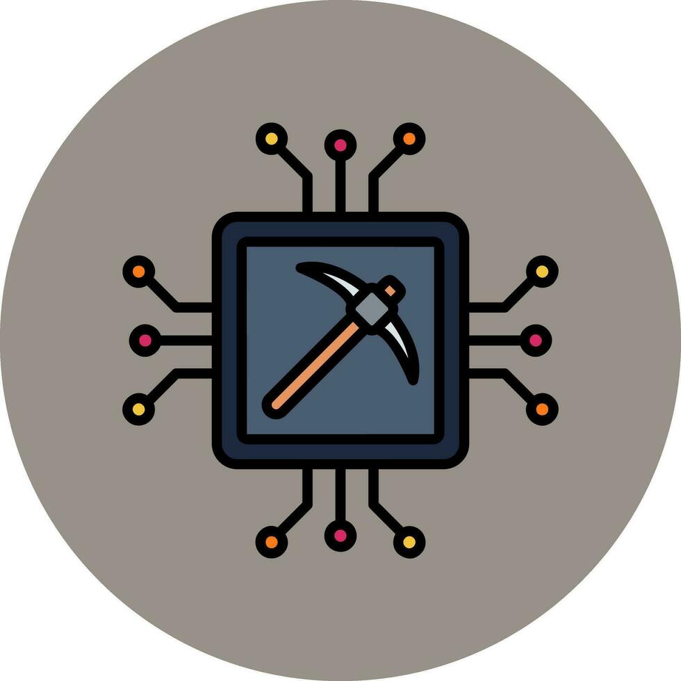 Gpu Mining Vector Icon