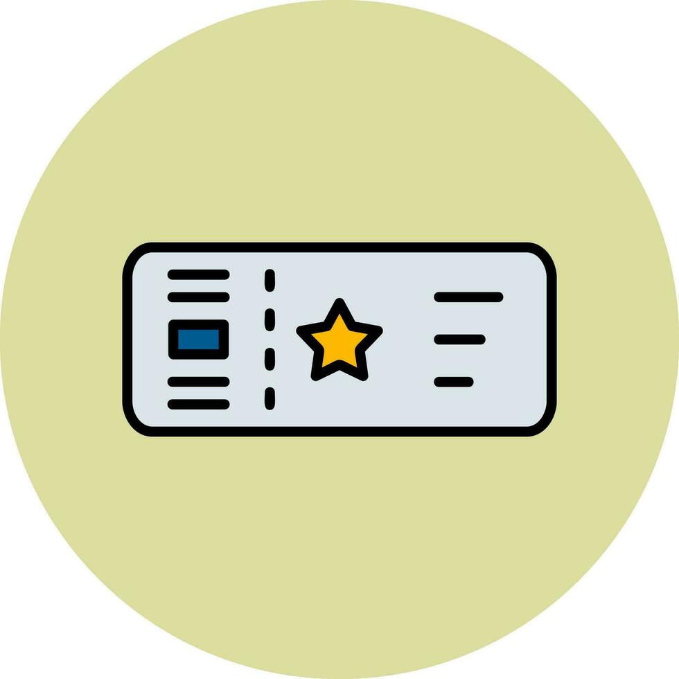 Ticket Vector Icon