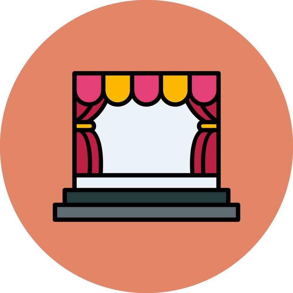 Stage Vector Icon