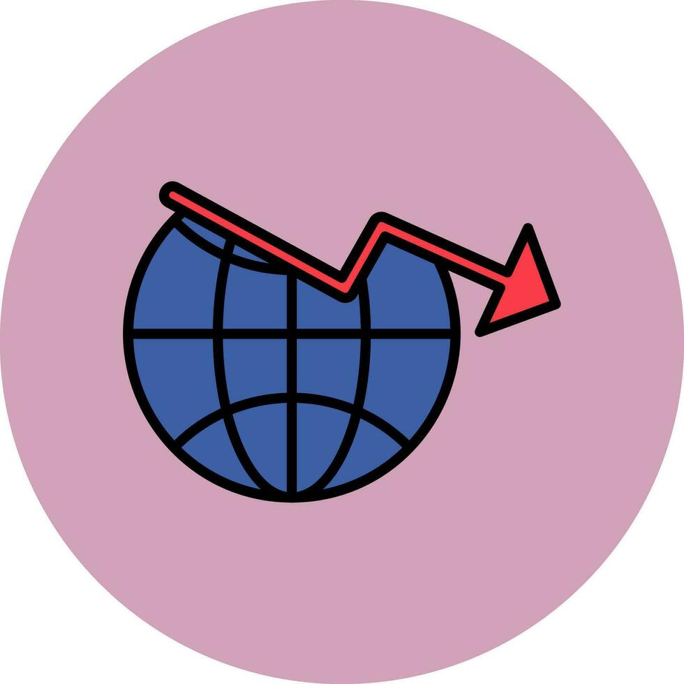 Economic Crisis Vector Icon