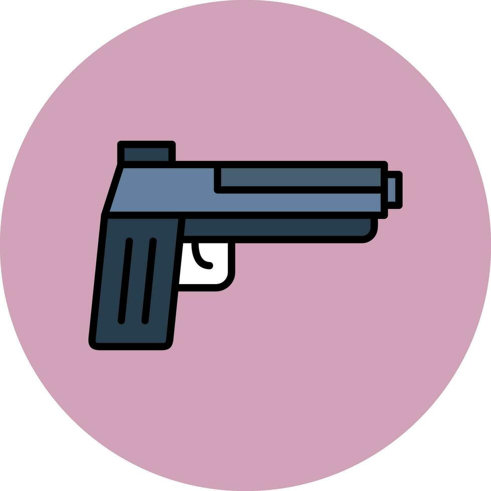 icono de vector de pistola