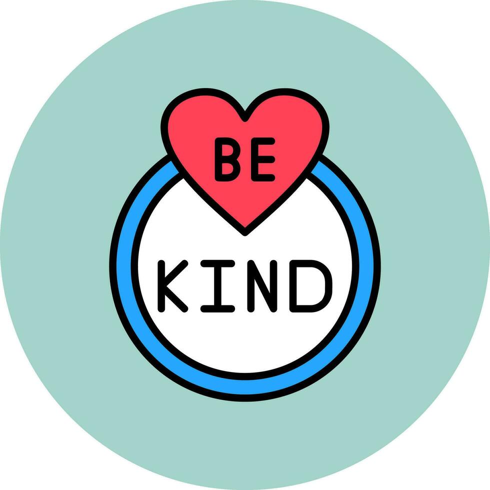 Be Kind Vector Icon