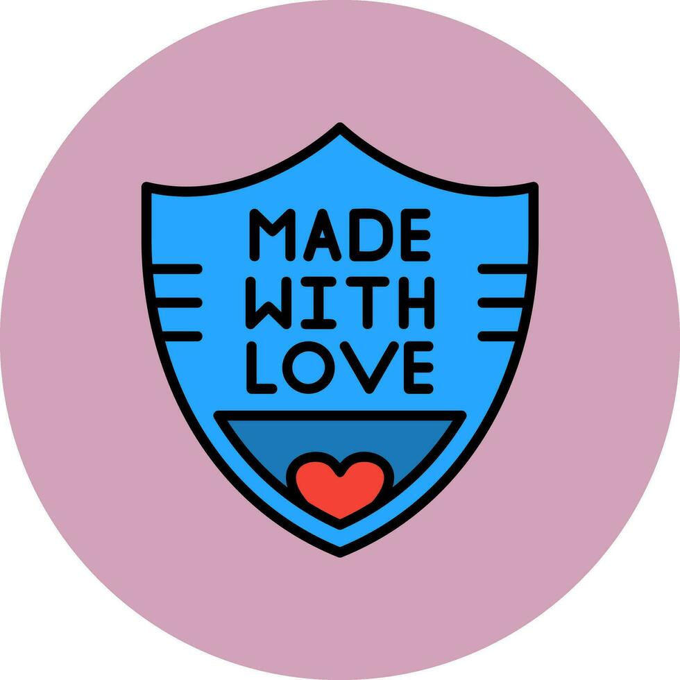 Made With Love Vector Icon