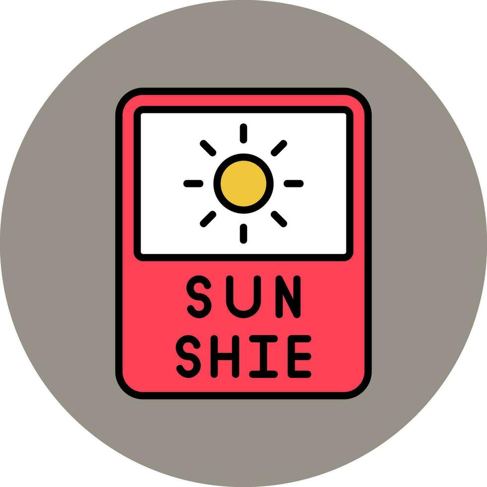 icono de vector de sol