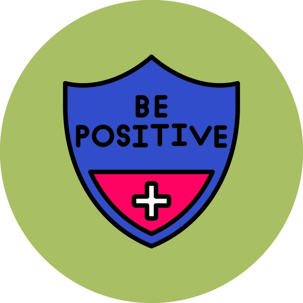 Be Positive Vector Icon