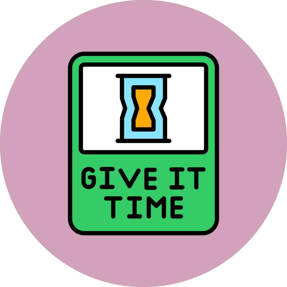 Give It Time Vector Icon