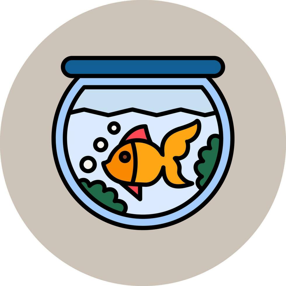 fish bowl Vector Icon