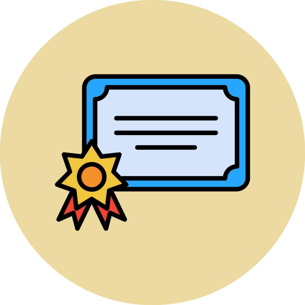 icono de vector de certificado