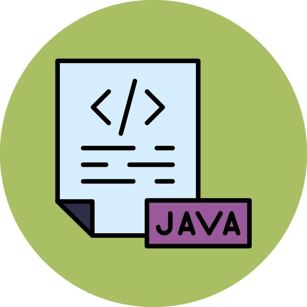 icono de vector de java