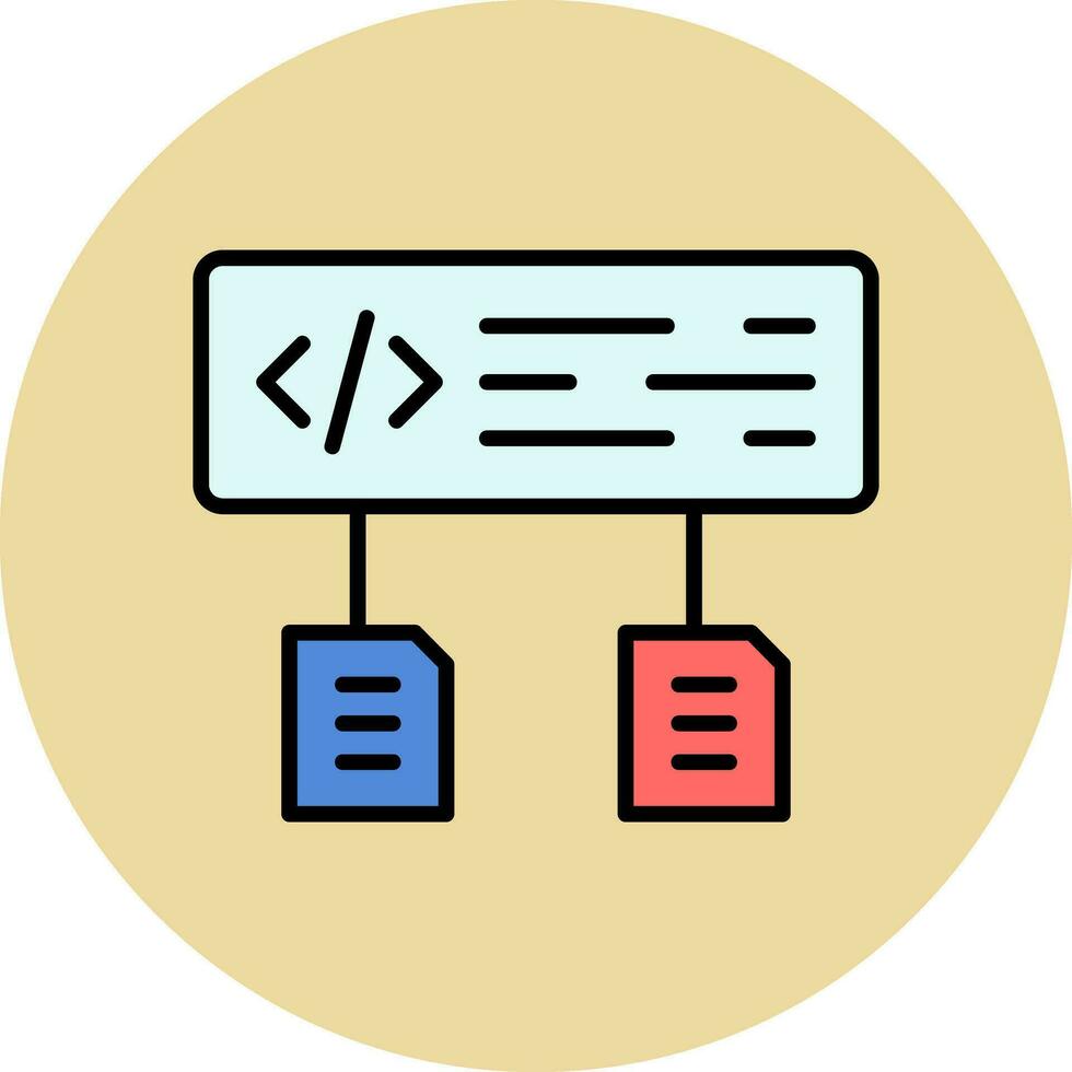 Data Flow Vector Icon