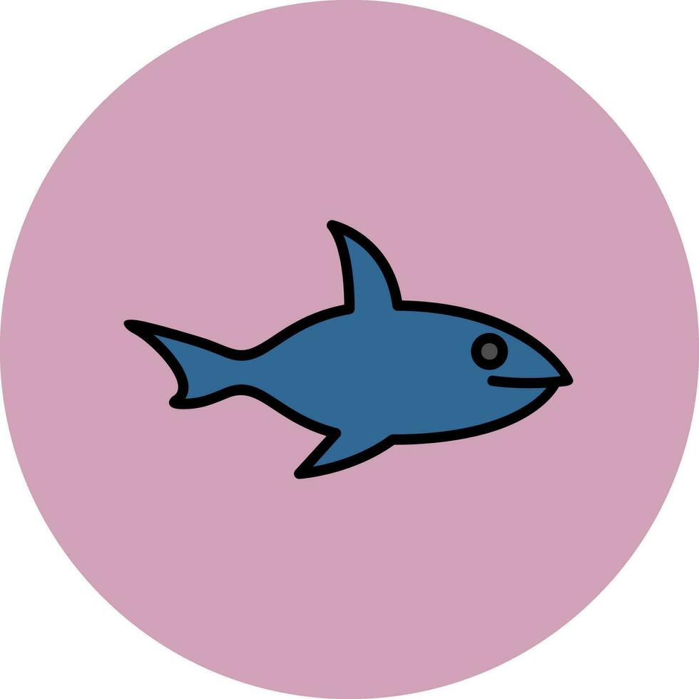icono de vector de tiburón