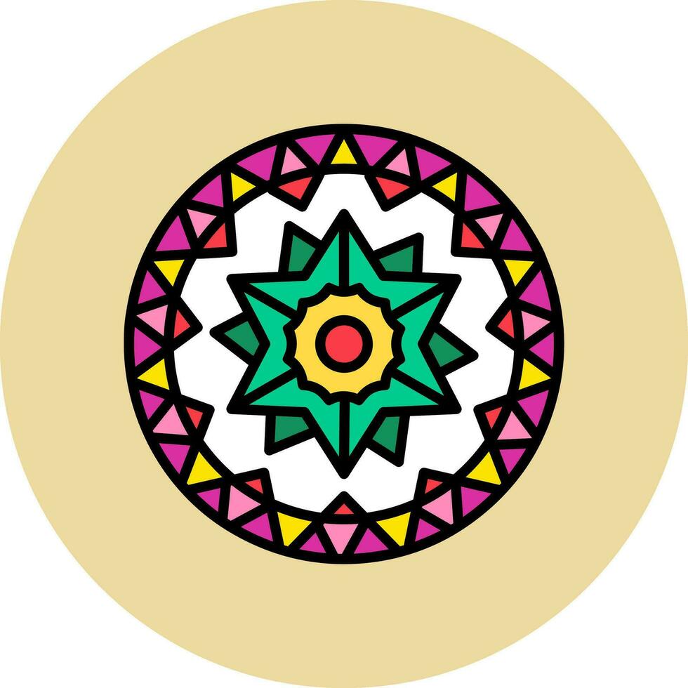 icono de vector de mandala