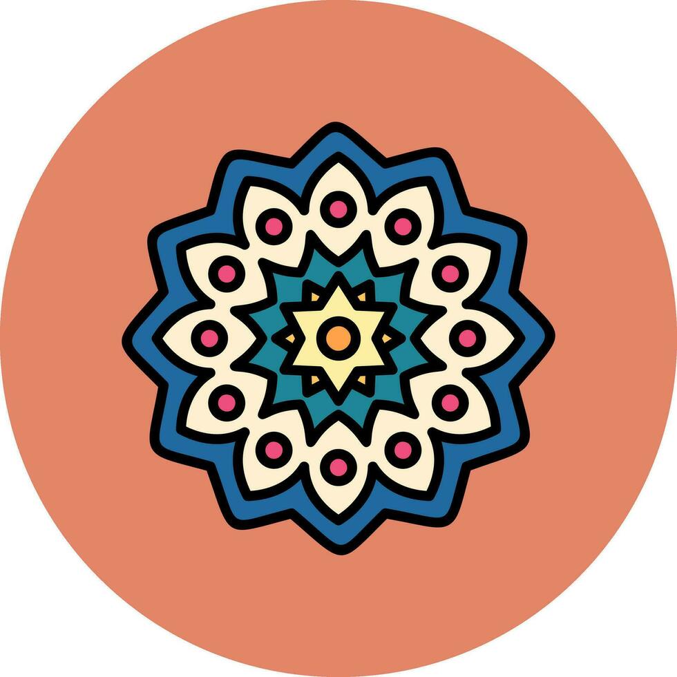 icono de vector de mandala