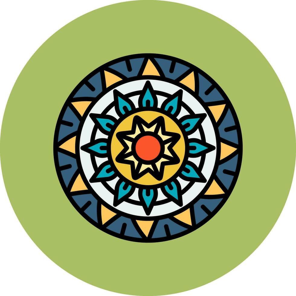 icono de vector de mandala