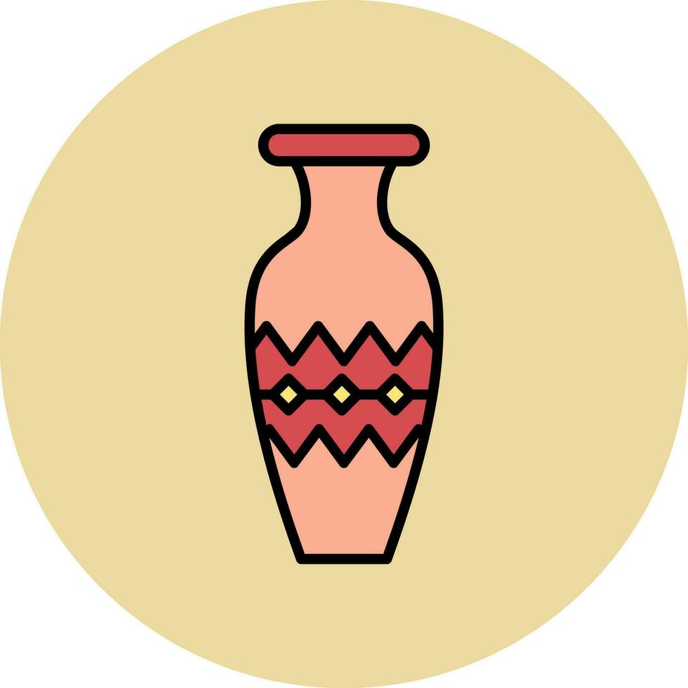 icono de vector de florero