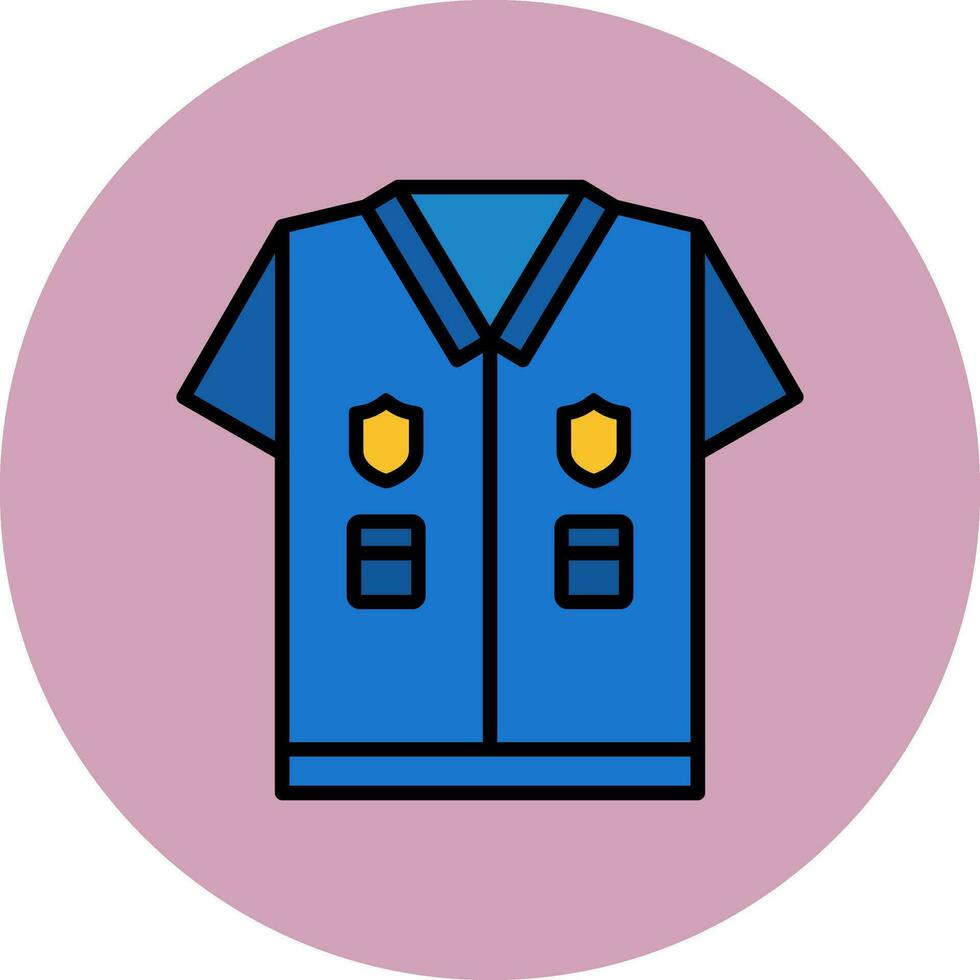 Police Uniform Vector Icon