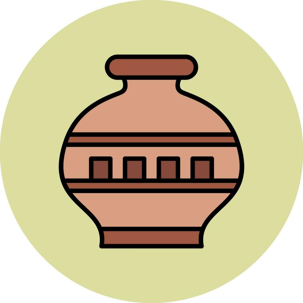 icono de vector de florero