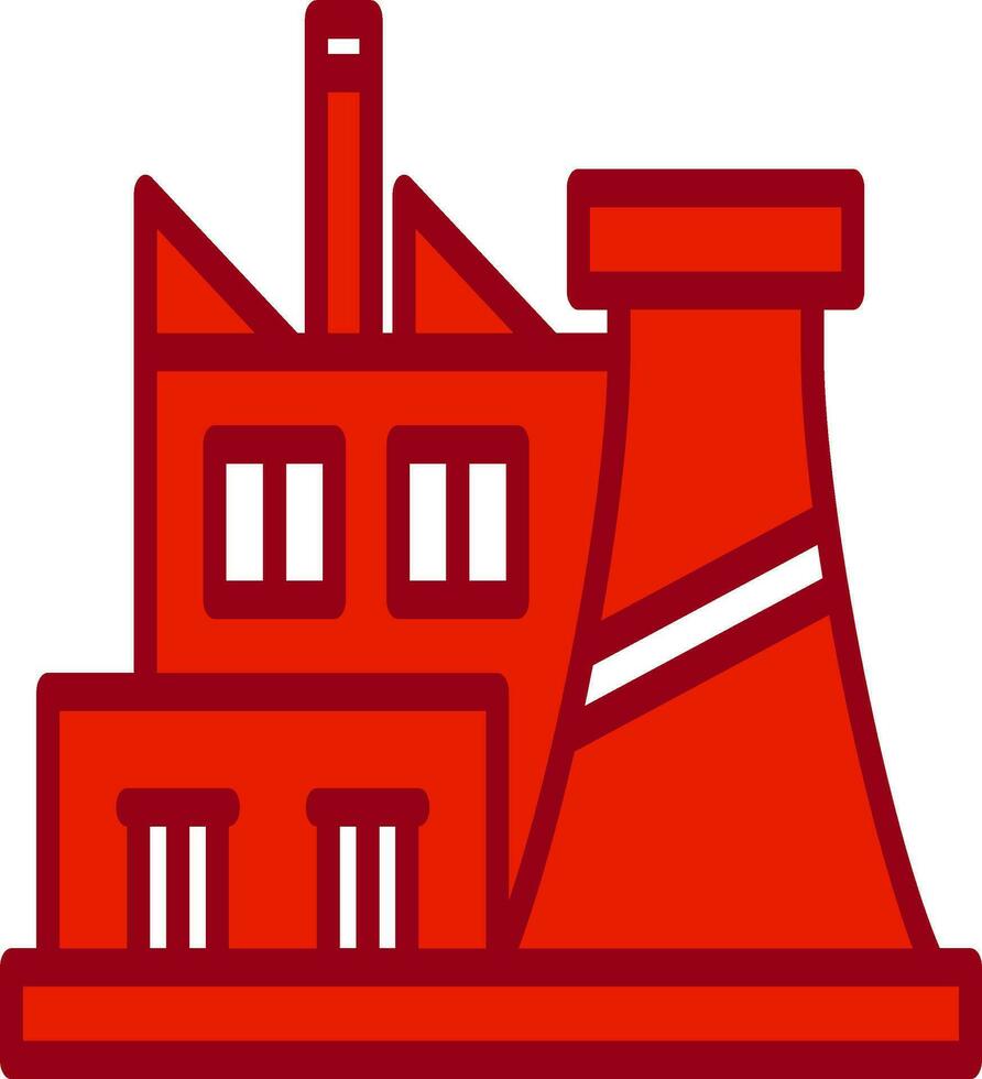 Factory Plant Vector Icon