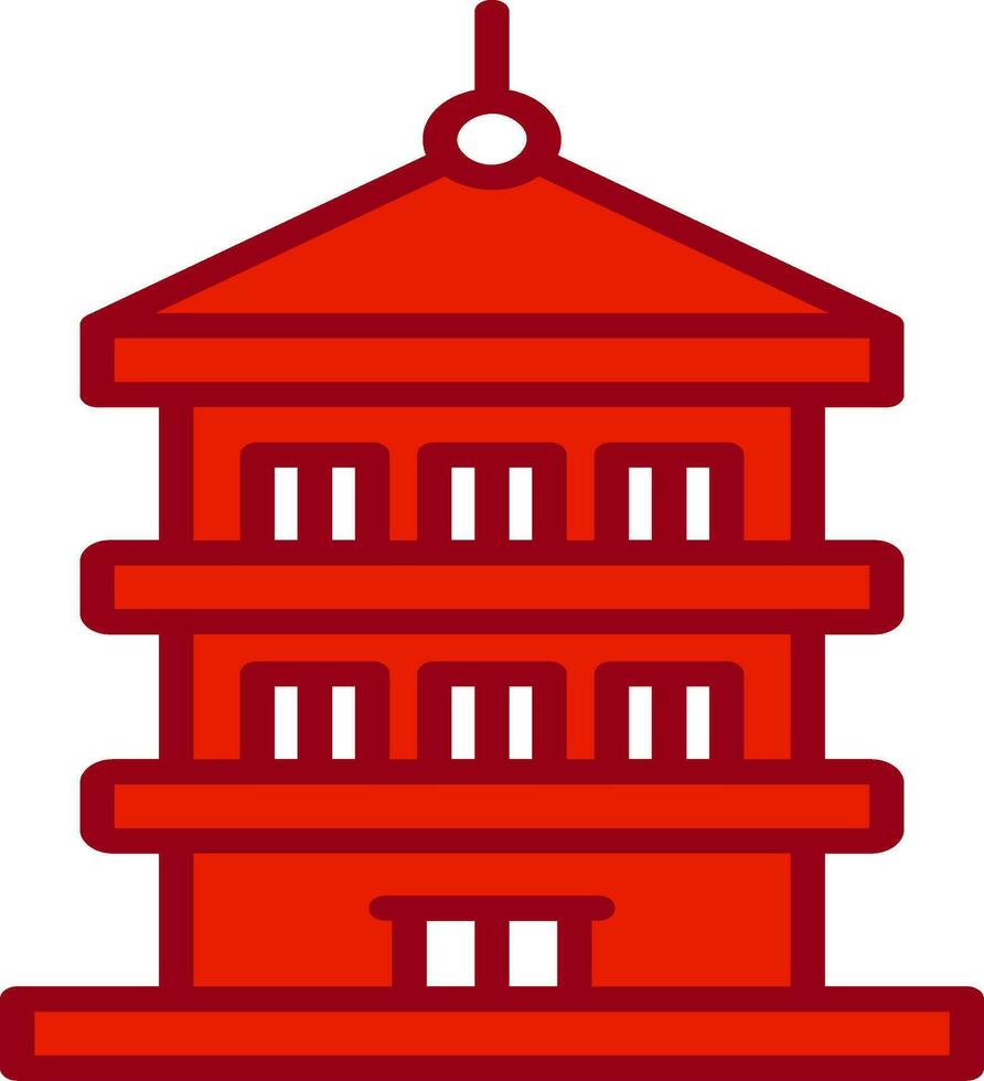 Pagoda Vector Icon