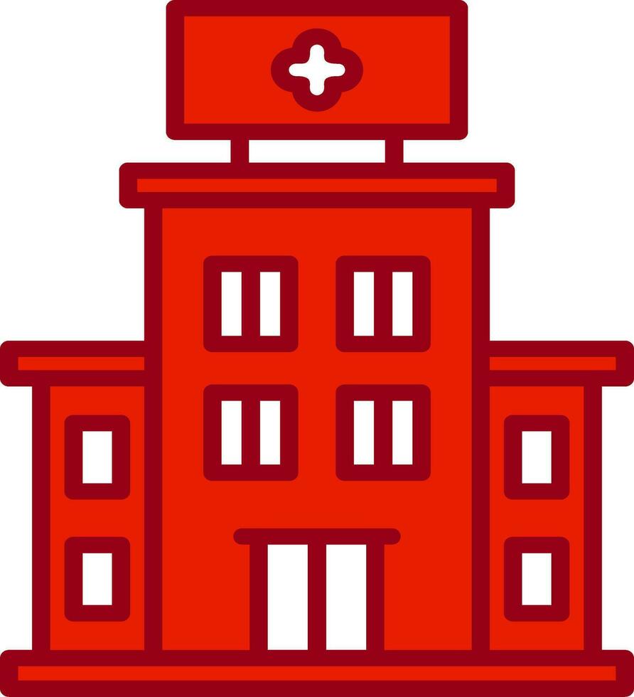 Hospital Building Vector Icon