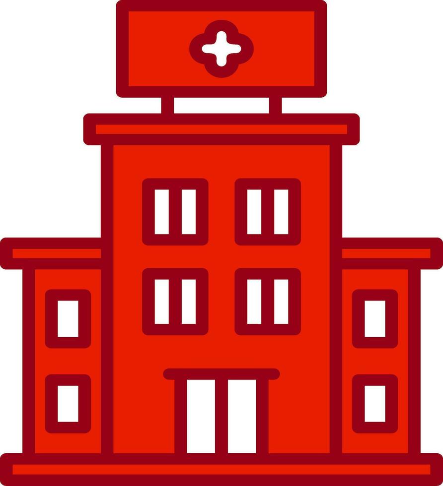 Hospital Building Vector Icon