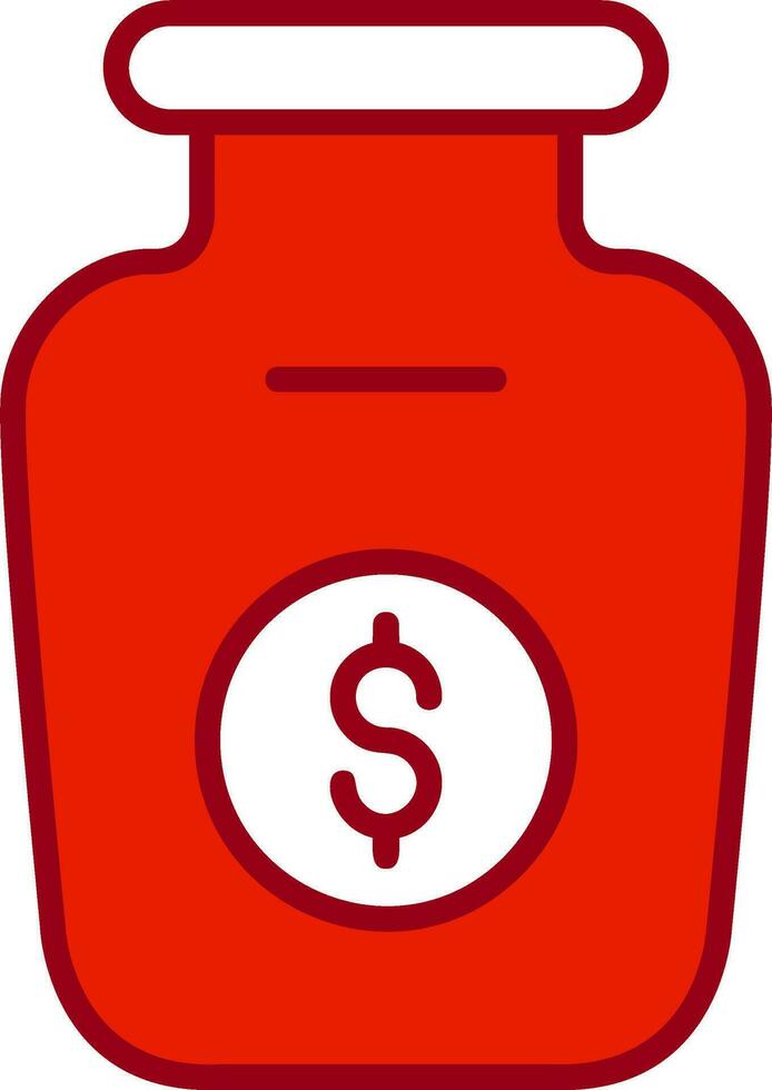 Money Jar Vector Icon