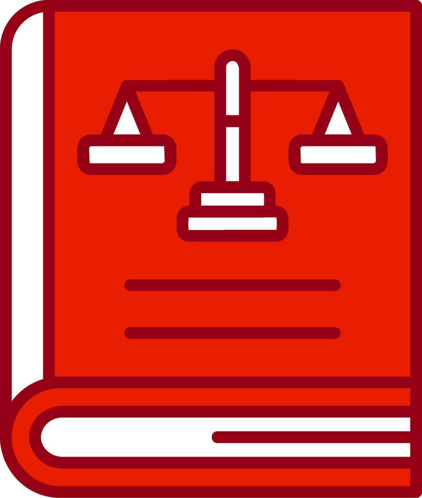 Law Book Vector Icon