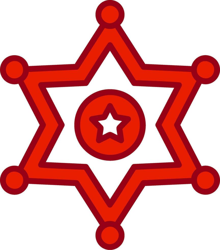 Sheriff Badge Vector Icon
