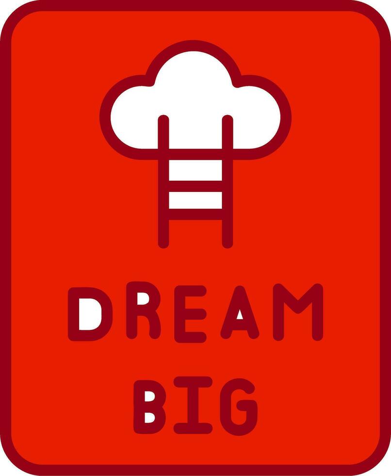 Dream Big Vector Icon